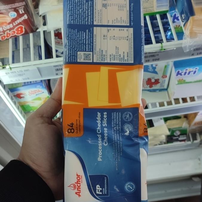 

Grosir Anchor Processed Cheddar Quick Cheese 84'Slice 1040Gr