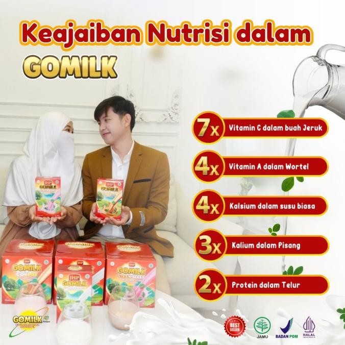 

Murah Gomilk Sachet Susu Kambing Etawa Plus Herbal Paket Reseller Isi 3 Box 120 Sachet