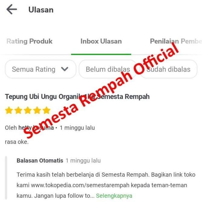 

Grosir Bebas Gluten Tepung Ubi Ungu 1Kg Semesta Rempah