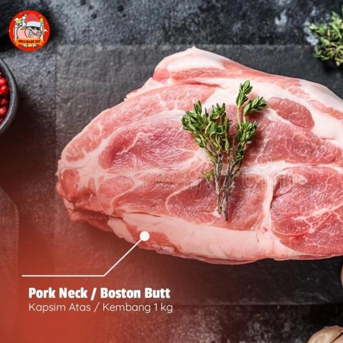 

Sale Daging Babi Kapsim Kembang Atas Pork Boston Butt Premium Bali Empuk