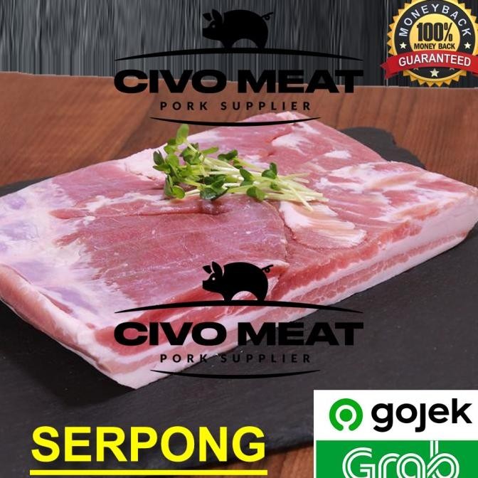

Sale Samcan Babi Tanpa Kulit / Pork Belly Skin Off Mentah 1Kg