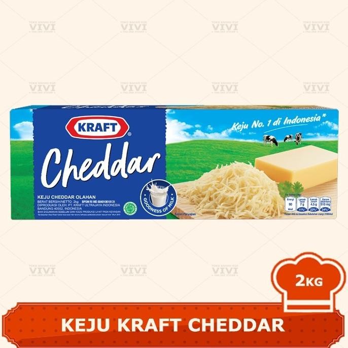 

Sale Keju Cheese Kraft Cheddar 2Kg