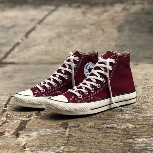 Sepatu Converse Original Maroon Tinggi 70s All Star Klasik Pria Wanita