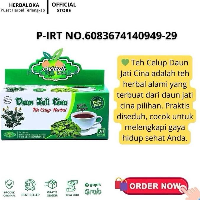 

Sale Paket 10 Box Teh Celup Jati Cina Berkah Isi 20 Kantong Teh Celup Per Box Air Daun Tea Herbal Lemon