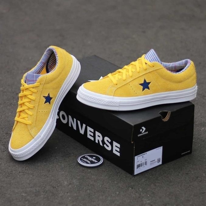Sepatu Converse One Star Ox Twisted Prep Amarillo Rush Blue University