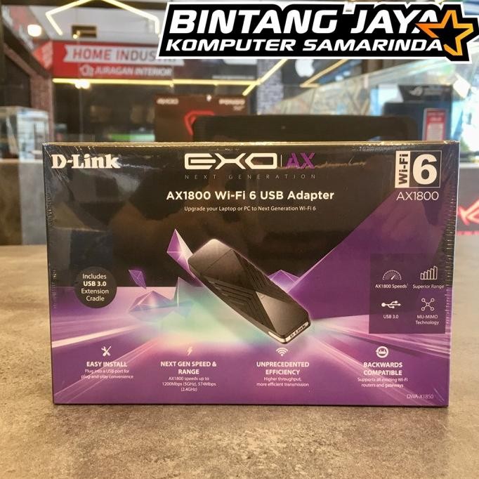 D-Link Dwa-X1850 Exo Ax Ax1800 Wifi 6 Usb Adapter Co
