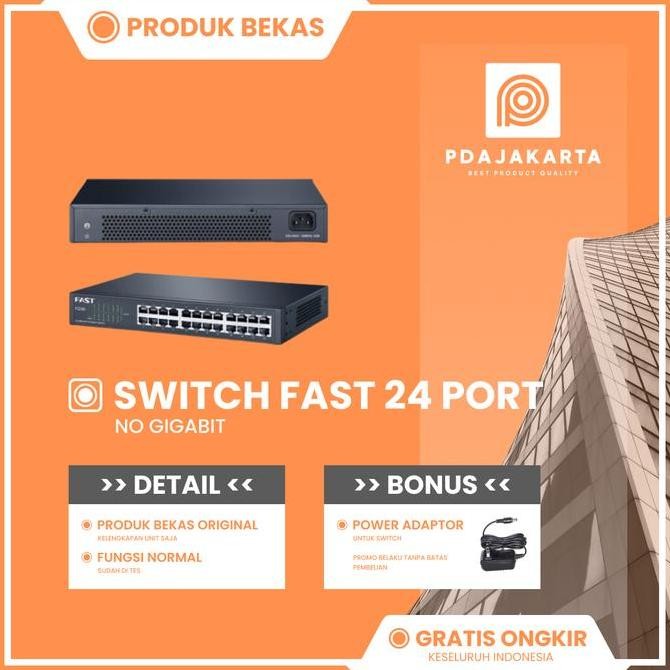 SWITCH 24 PORT NON GIGABIT DESKTOP/RACKMOUNT SWITCH HUB 2004T