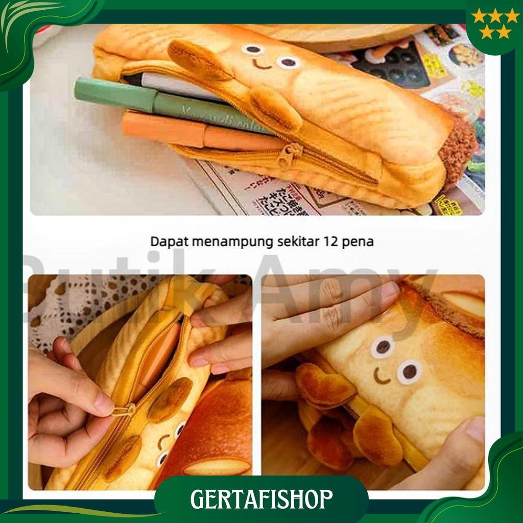 

CodTempat Pensil Kain Kotak Roti Hamburger Lucu Karakter Sekolah Aesthetic Korea Alat Tulis Kawaii Gratis Ongkir
