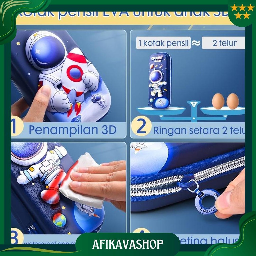 

Paus Biru - Tempat Pensil 3D Anak Kartun Stationery Kotak Pensil Alat Tulis Perlengkapan Sekolah Gratis Ongkir
