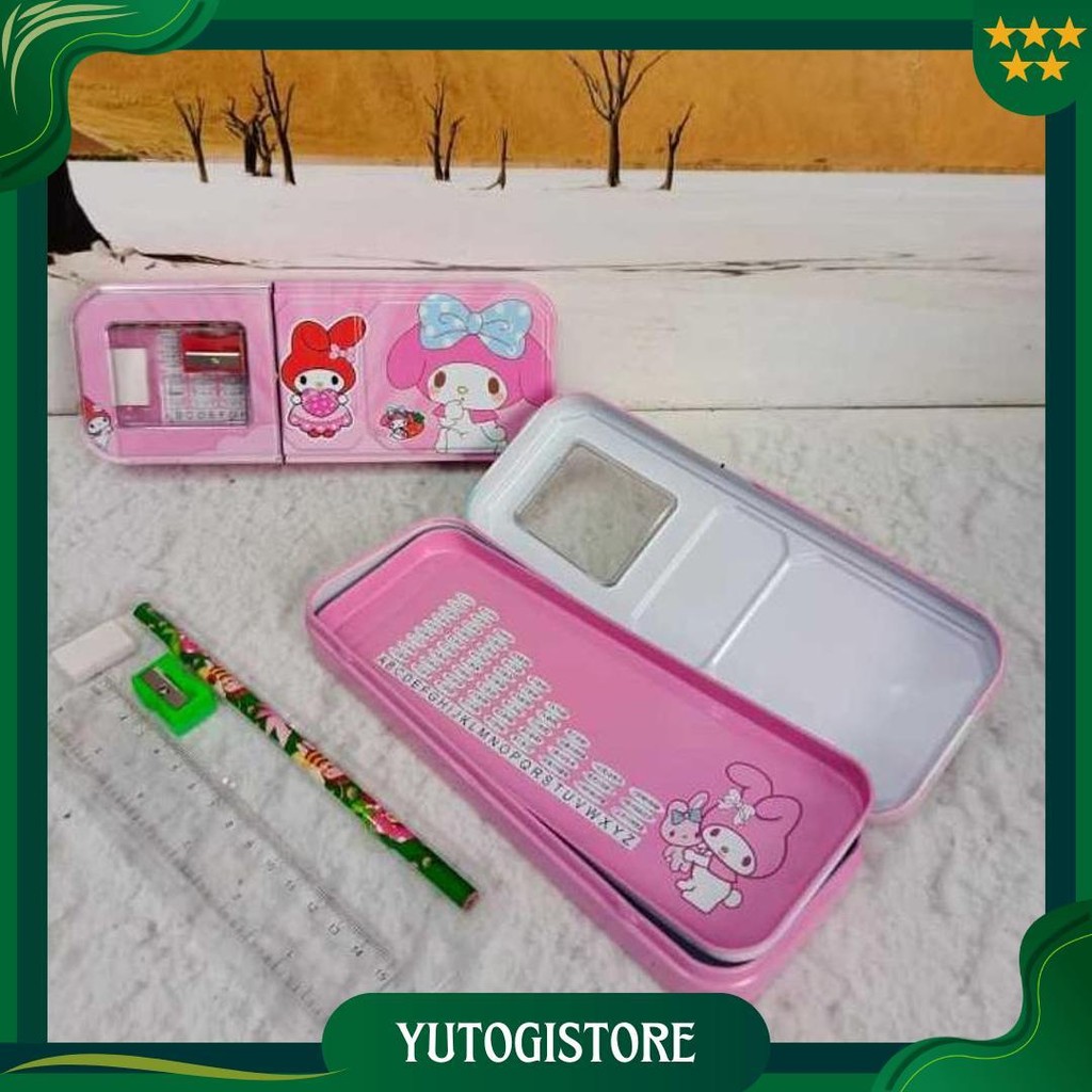 

Kotak Pensil Kaleng Ada Isi Ukuran Sedang/Pencil Case Promo 4.4