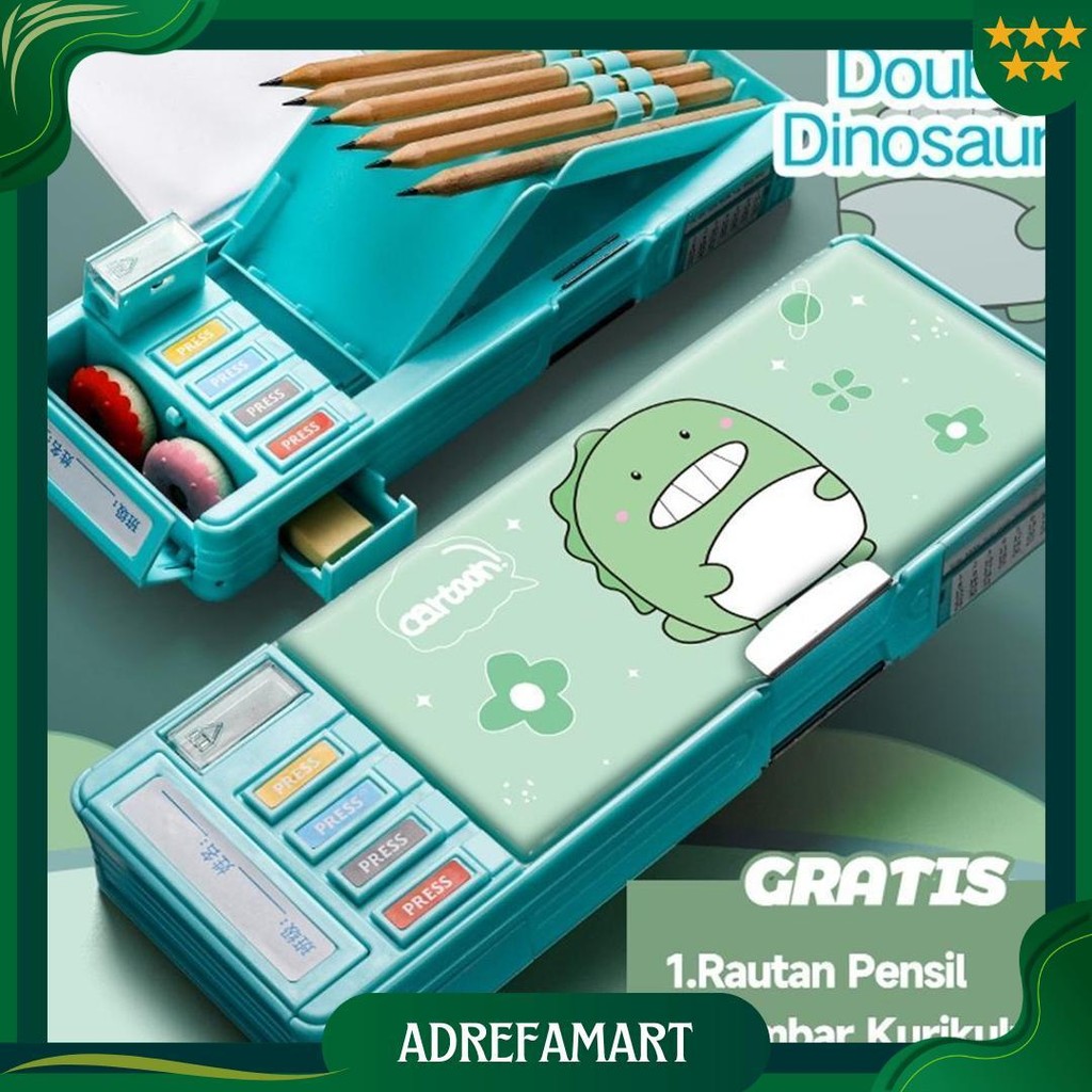 

Matougui Kotak Alat Tulis Multifungsi Berpenampilan Tinggi Dengan Banyak Pola Dan Kotak Alat Tulis Berlapis Ganda Ori