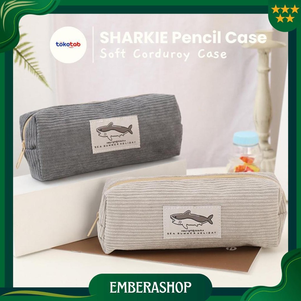 

Tokotab - Sharkie Tempat Pensil Corduroy Hiu Lucu Korduroi Kotak Alat Tulis Pencase Cosmetic Pouch Bag Pencil Case Pouch Aesthetic Kain Promo