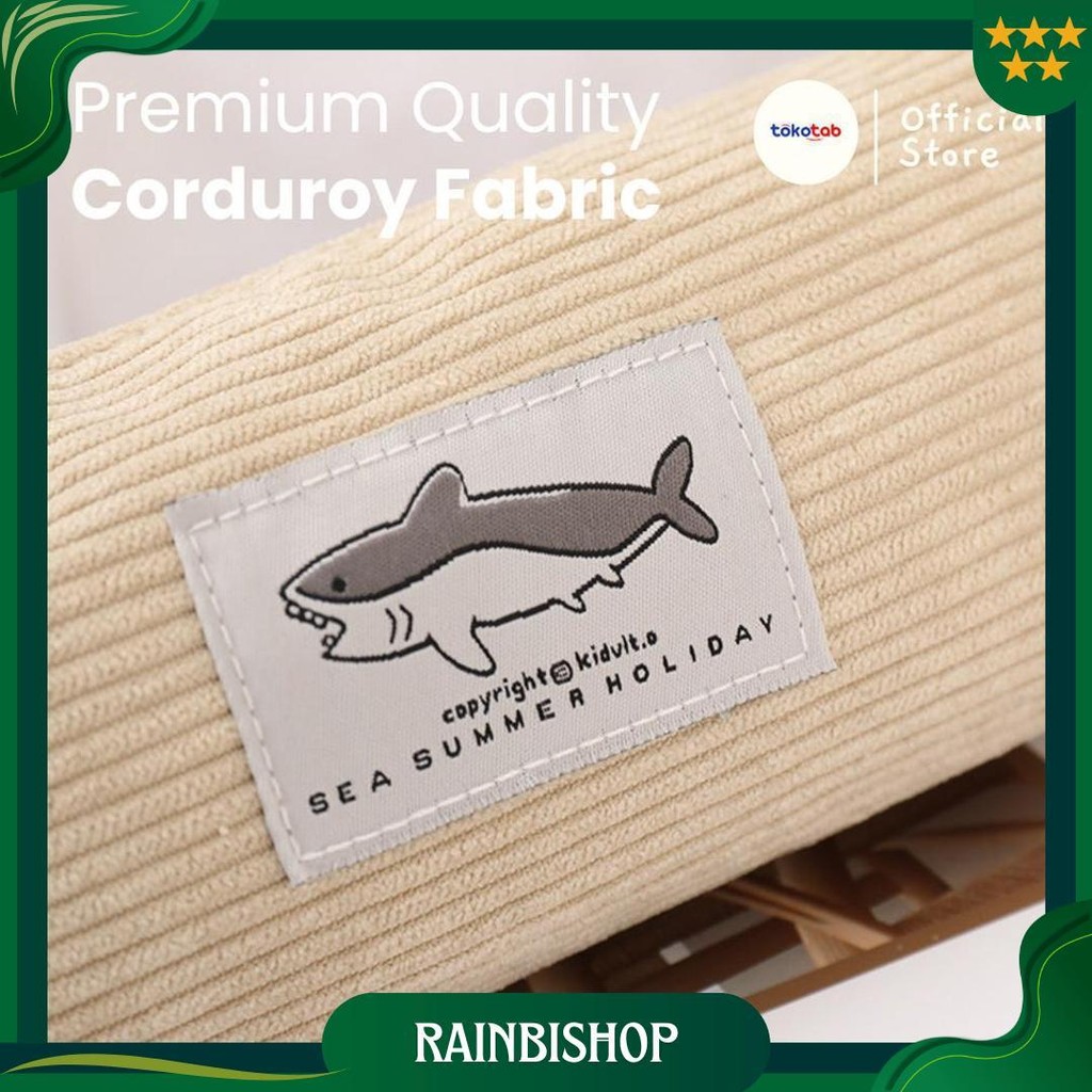 

Tokotab - Sharkie Tempat Pensil Corduroy Hiu Lucu Korduroi Kotak Alat Tulis Pencase Cosmetic Pouch Bag Pencil Case Pouch Aesthetic Kain Ori