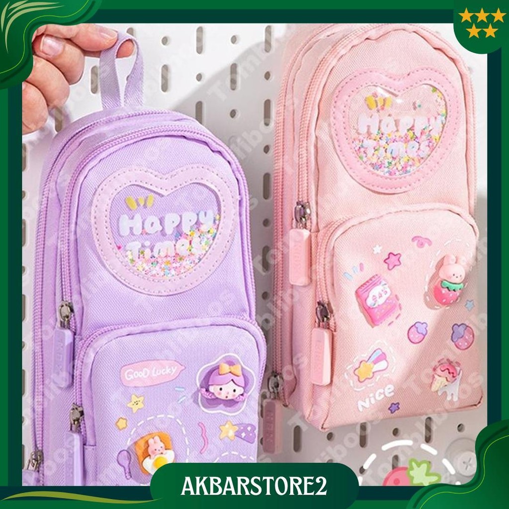 

Lumalon Cod Tempat Pensil Kotak 3D Anak Perempuan Lucu Besar/ Kotak Pensil Kanvas 6 Ruang/Kotak Pensil Anak Sekolah Cod