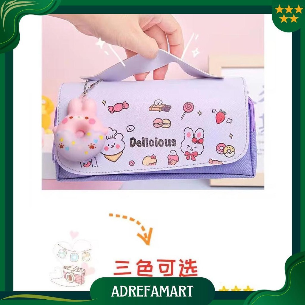 

Little Mall Kotak Pensil Squishy Kapasitas Besar Kotak Pensil Aesthetic Korea Style Resleting Promo Puncak