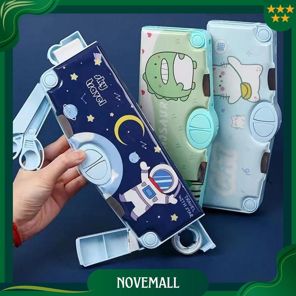 

(Cod) Kotak Pensil Multifungsi Lengkap Peruncing Gunting Isolasi Penghapus Penggaris Kotak Pensil Multifungsi Motif Unicorn / Dinosaurus / Astronot Untuk Anak Lengkap Peruncing Gunting Isolasi Penghapus Promo 4.4