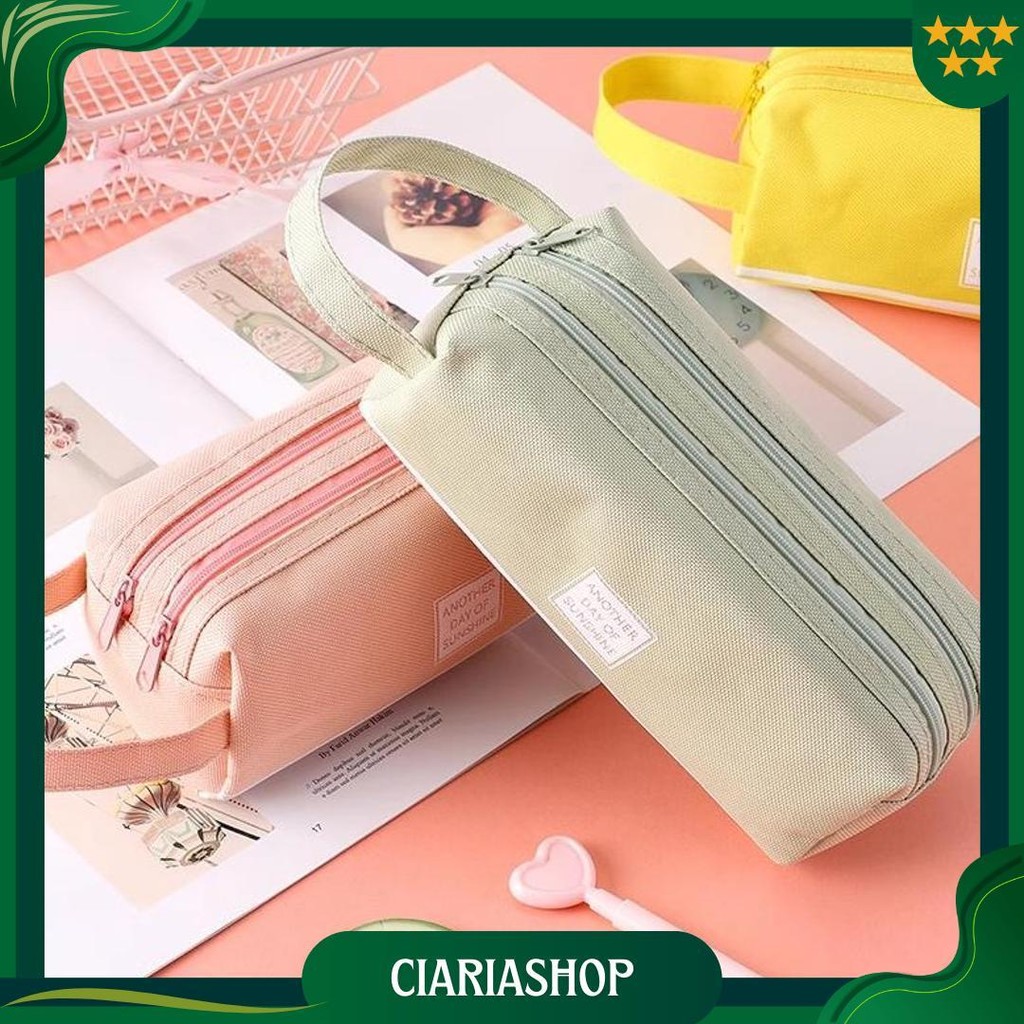 

Kotak Pensil Dan Stationery Dual Zipper Dompet Pensil Tempat Alat Tulis Perlengkapan Sekolah Promo 4.4