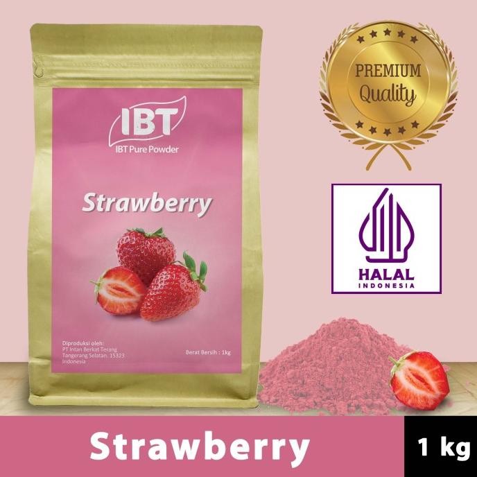 

Sale Pure Strawberry Powder Essence Murni Bubuk Stroberi Import Makanan Kue
