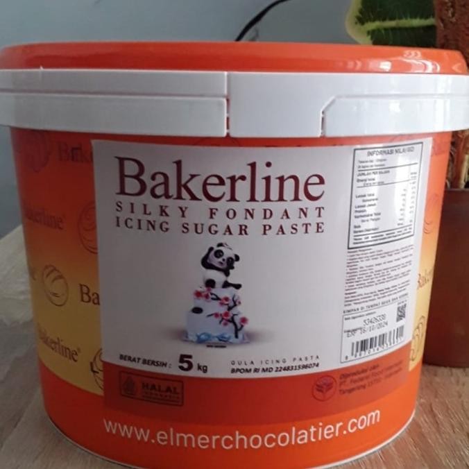 

Grosir Silky Fondant White Bakerline 5Kg