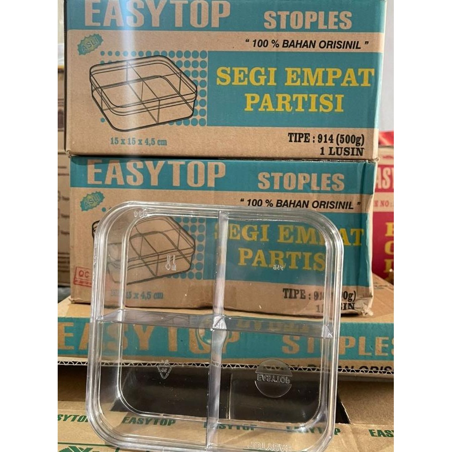 

Promo Toples Easytop 914 Sekat 4 Isi 1Lusin - Gosend Grab