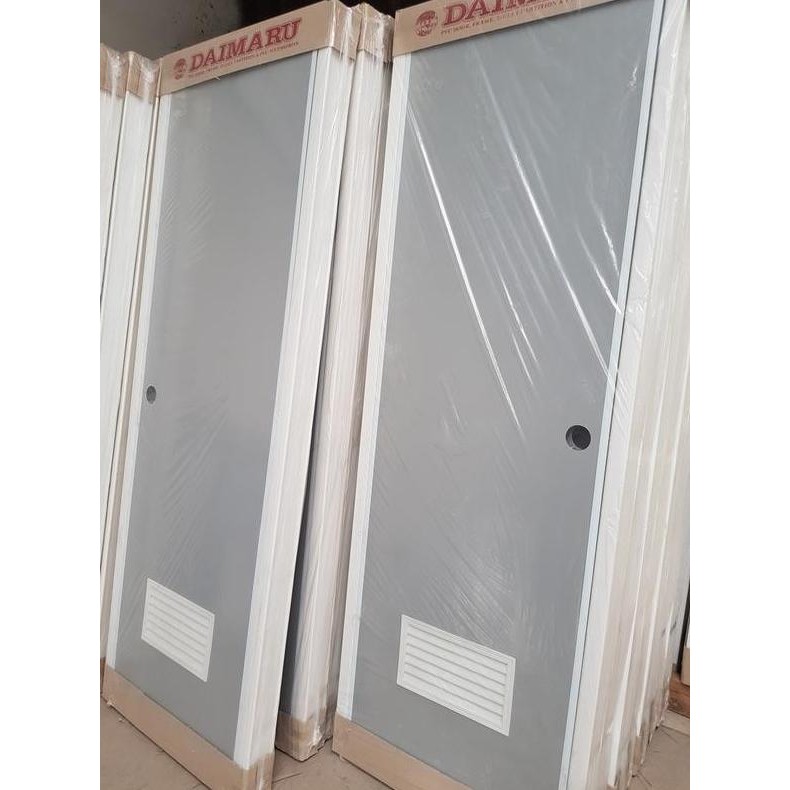 Pintu PVC Abu Merek DAIMARU Untuk Kamar Mandi / WC GOL