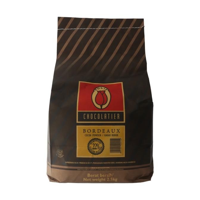 

Murah Coklat Bubuk Tulip Bordeaux 2.5 Kg Kemasan Utuh Bag