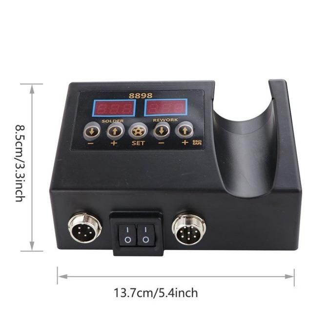 Grosir Solder Uap 2 In 1 Hot Blower Dan Solder Adjustable 600W Mesin 8898