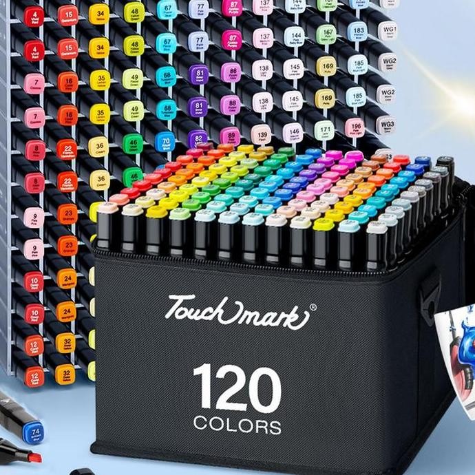 

Touch Marker 60/80/120/168 Warna Dual Tip Plastik Kuat Stationery Art & Sketsa