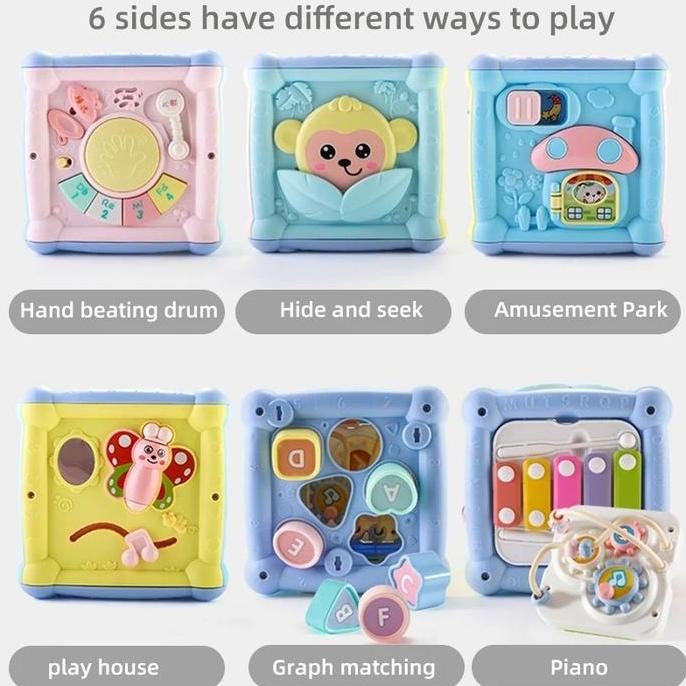 Mainan Hobi Musikal Ibu & Bayi Edukatif Anak Permainan Kotak Plastik Drum Musik Belajar Puzzle - Wis