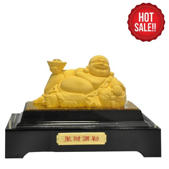 Pajangan Patung Maitreya Lapis Emas Smilling Maitreya Patung Budha Original Dan Terlaris