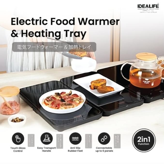 PROMO! IDEALIFE Penghangat Makanan &Baki Pemanas Listrik Pemanas Makanan 116C
