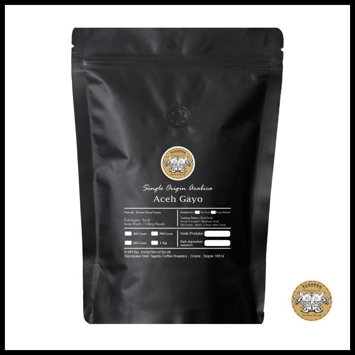 

Kopi Arabika Aceh Gayo 250Gr Biji / Bubuk | Specialty Arabica Coffee Original Best Seller