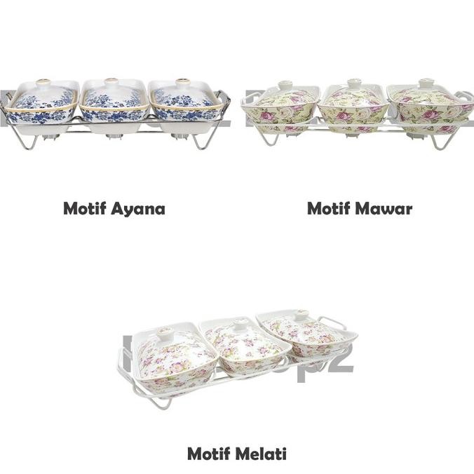 HOT SALE Tempat Wadah Saji Makanan Prasmanan Keramik Set Vicenza