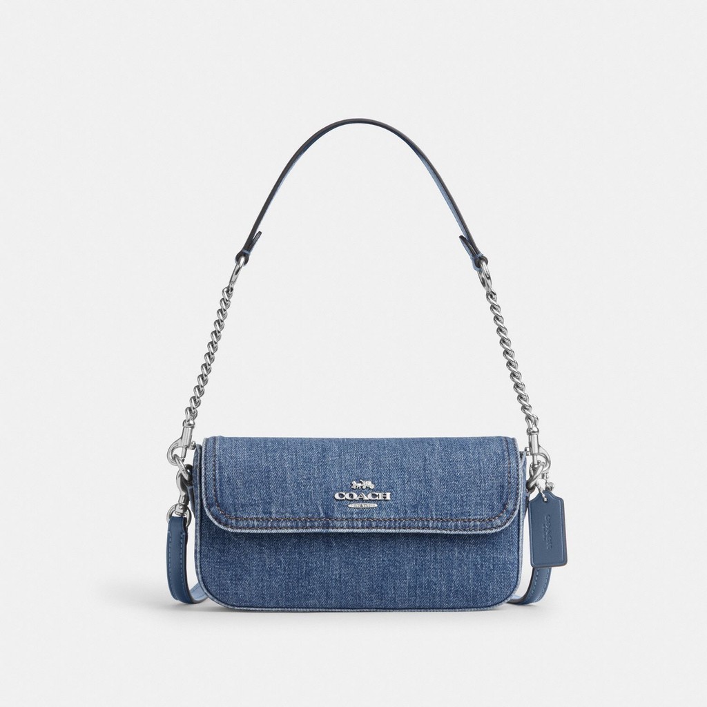 Coach Hailey Flap Bag in Denim - Tas Selempang Wanita