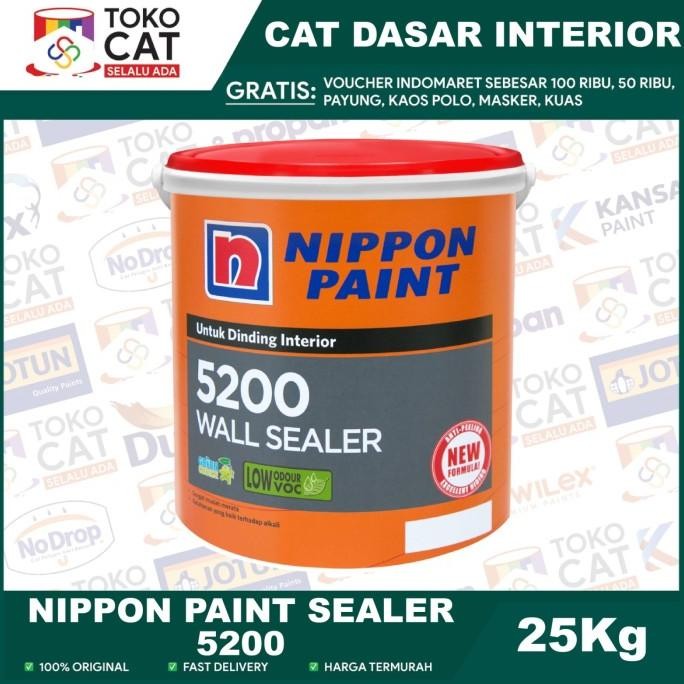 NIPPON PAINT 5200 WALL SEALER 25 KG / CAT DASAR DINDING INTERIOR