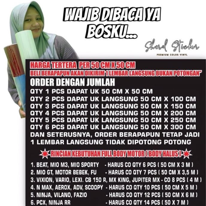 [Good] skotlet motor lembayung putih sticker scotlite putih lembayung mutiara putih lembayung biru p
