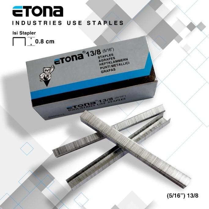

Staples Tembak 13/8 mm ETONA untuk isi stapler tembak/Gun Tacke murah
