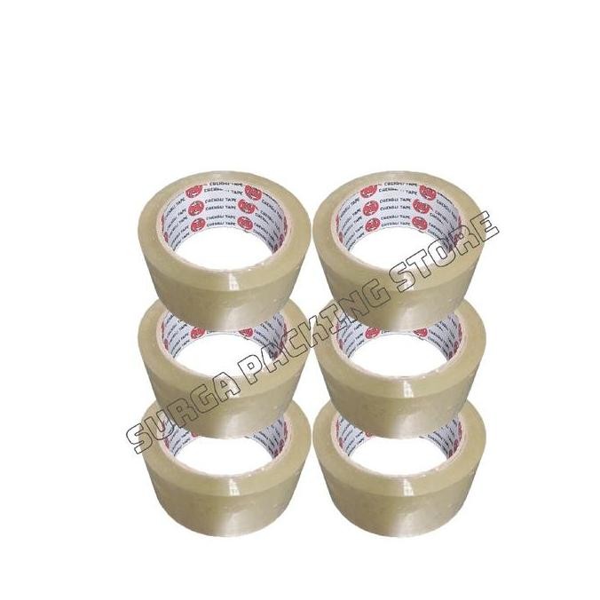 

Lakban Bening 100 yard / Lakban Coklat 100 Yard / Lakban DUS isi 72pcs murah