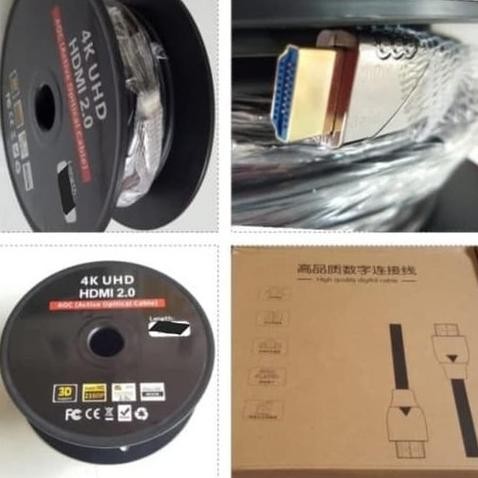 TERMURAH - Kabel HDMI Fiber Optic 100m / Hdmi Cable Optik 100 meter