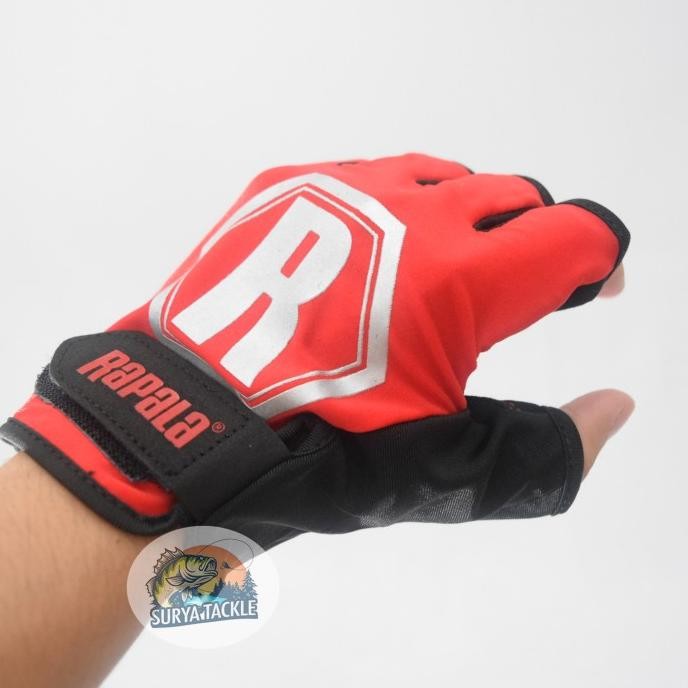 NEW Sarung Tangan Mancing Rapala Gloves Jigging Popping Trolling Mandas