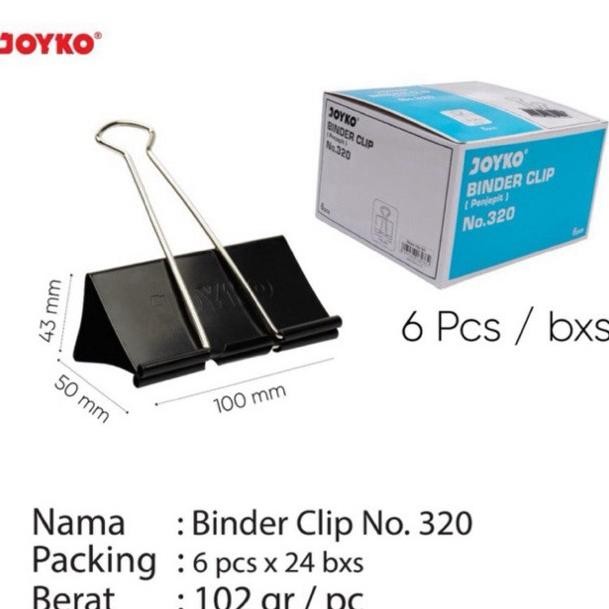 

Binder Clip Joyko No 320 (1 pak / 6 pcs) murah