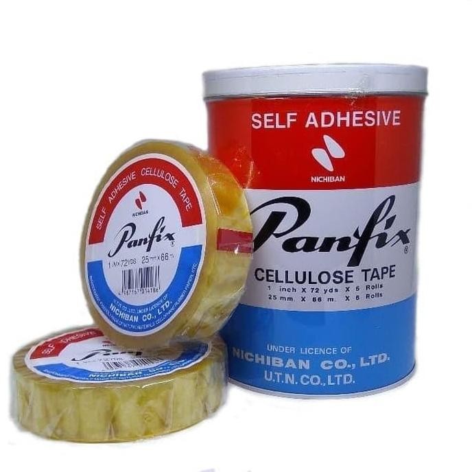 

Selotip / Cellotape 25mm x 66m x 72 Yard - Panfix Asli murah