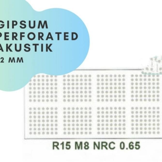 Gypsum Akustik / Sound 12Mm 1200X2400 / Gypsum Peredam Suara Co