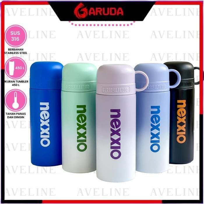 Jual Aveline Tumbler Nexxio 450Ml Stainless Steel Tahan Panas Dan Dingin 8 Jam / Botol Air Dengan Tu