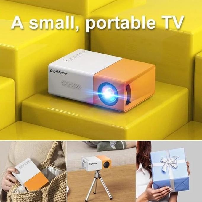 Mini Proyektor Led Infocus Layar Tembok Tampilan Dinding Co