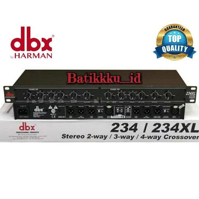 Crossover Dbx 234Xl / Dbx 234 Xl 2 Way/3 Way/4Way(Mono) Crossover Mixer Amplifier Co