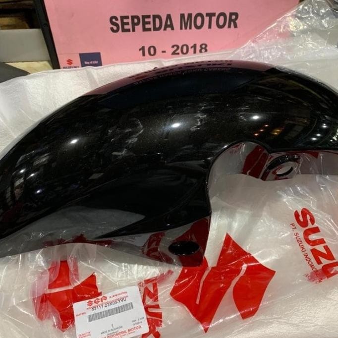 SLEBOR SPAKBOR DEPAN DPN GSX 150 HITAM KILAT ASLI SUZUKI 53111-23K00