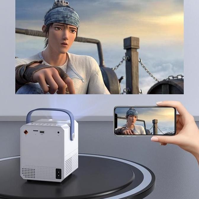 Cod Proyector T2Mini Ram 2Gb Rom 16Gb Android 9.0 5G Wifi Mini Portable 4K Home Projector Lcd Displa