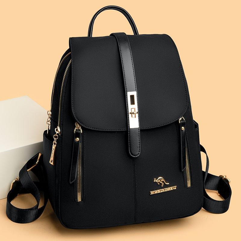 Tas Ransel Kanvas Wanita Fashion Kasual Kapasitas Besar Ransel Kain Oxford