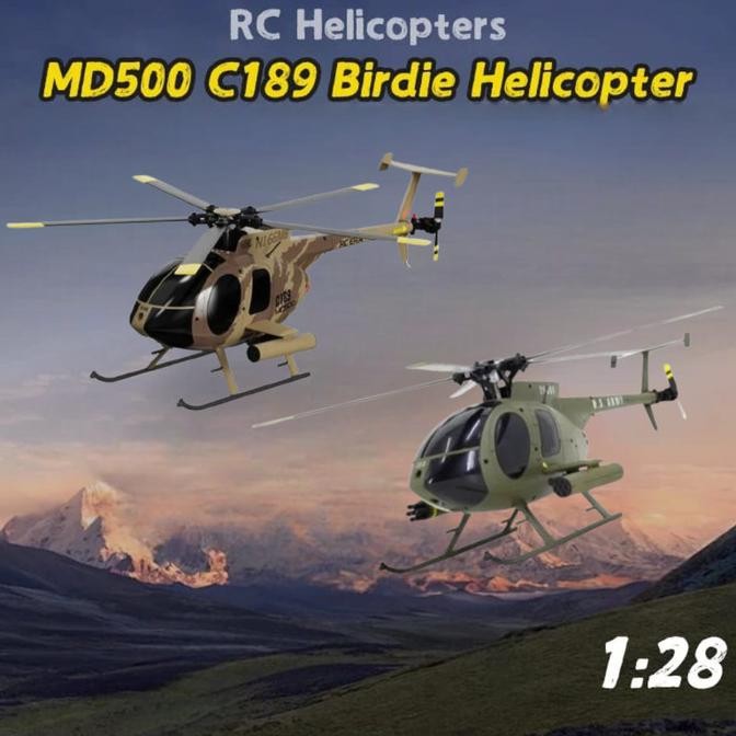 Promo Rc Era Rc Helikopeter C189 Helicopter Md500 Brushless 6-Axis Gyro 1/28 Rtf